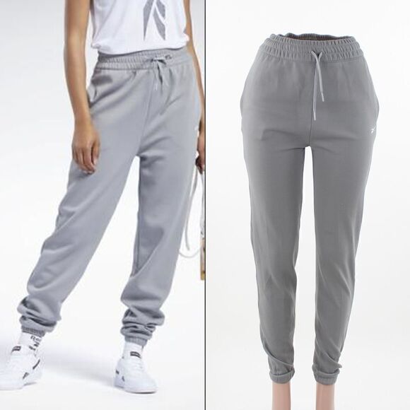 Reebok Womens Slim Performance Pants in Gray - Picture 1 of 5
